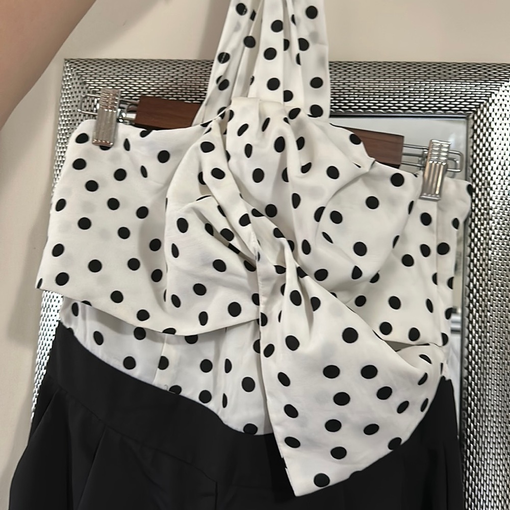 Jumpsuit one shoulder, polka size M